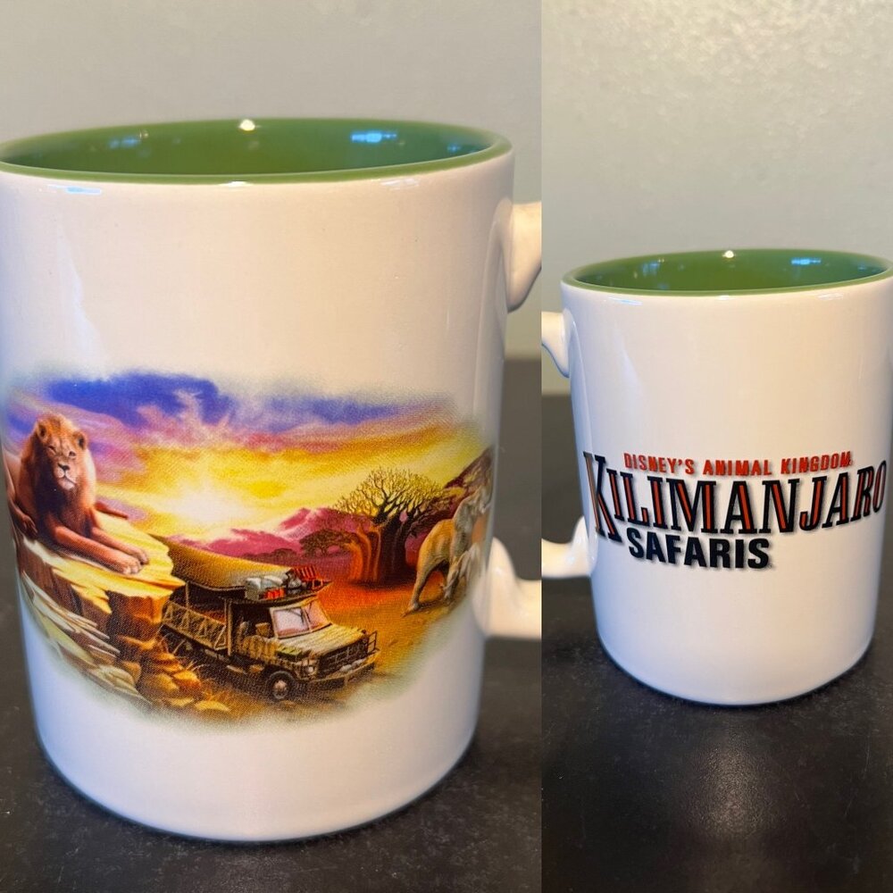 DISNEY Animal Kingdom KILIMANJARO SAFARIS Ceramic Mug ~ Walt Disney World